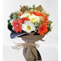 karışık gerbera buketi