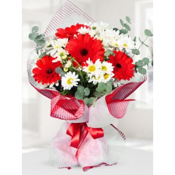 Papatya gerbera buketim
